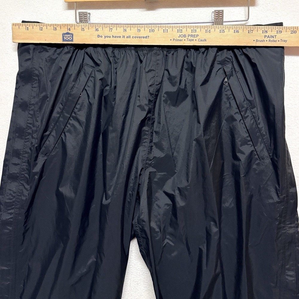 Marmot Precip Black Nylon Full Zip Gorpcore Rain Waterproof Hiking Pants Mens XL - Picture 7 of 15